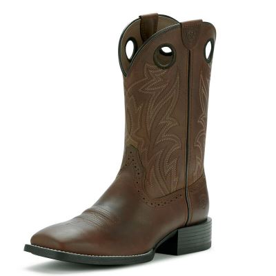 Ariat Sport Sidebet Koyu Kahverengi Western Csizma Erkek (29186-704)